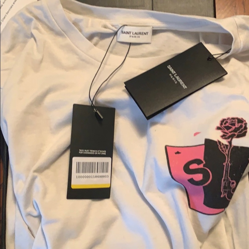 New “Gun-Shot” Saint Laurent T-Shirt - Authentic